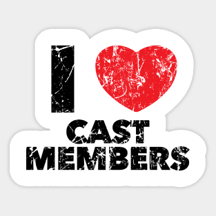 I Love Cast Members Sticker